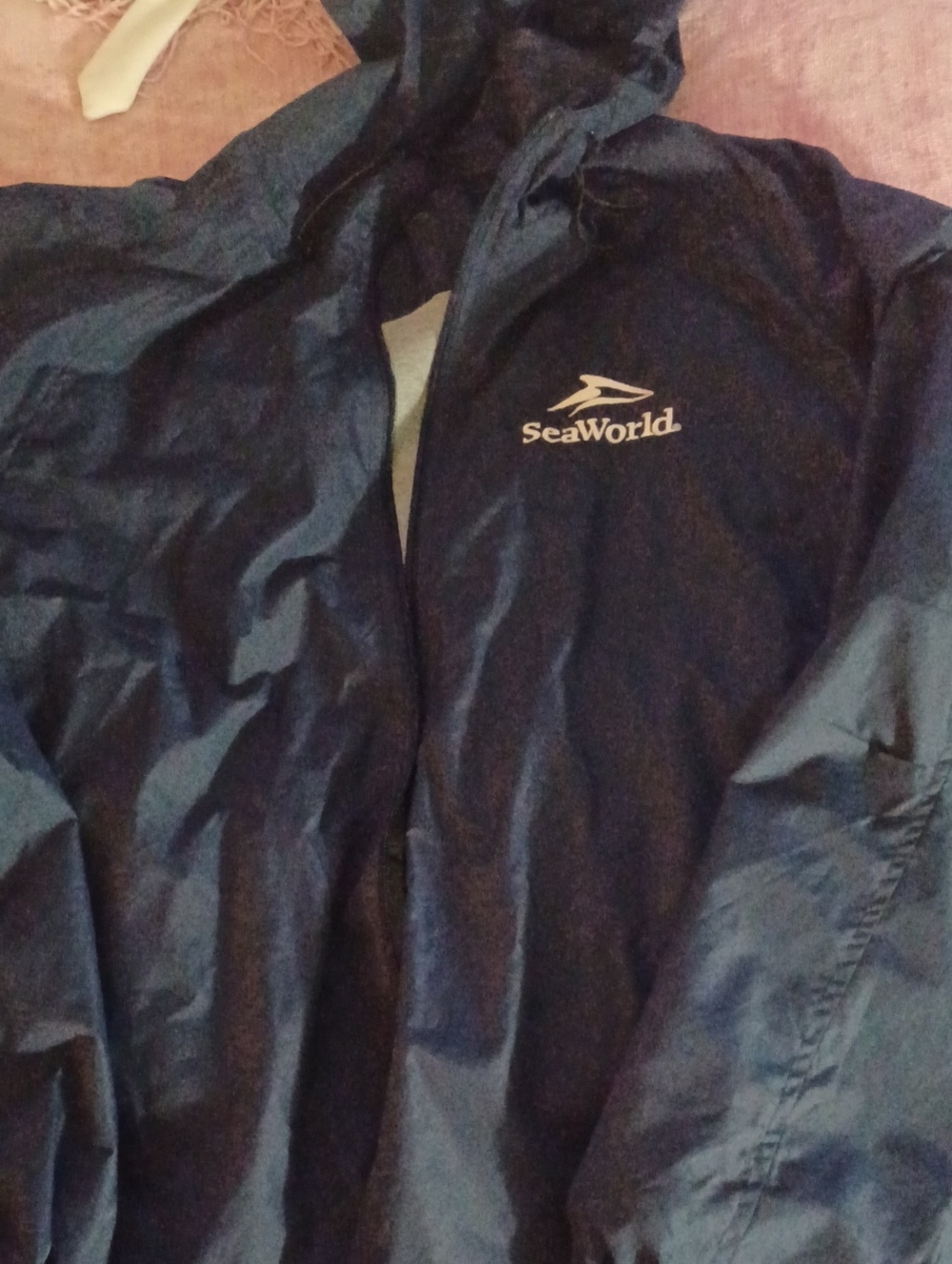 Sport-Tek SeaWorld Zip Up Wind Breaker Hooded Jacket Sz 2xl